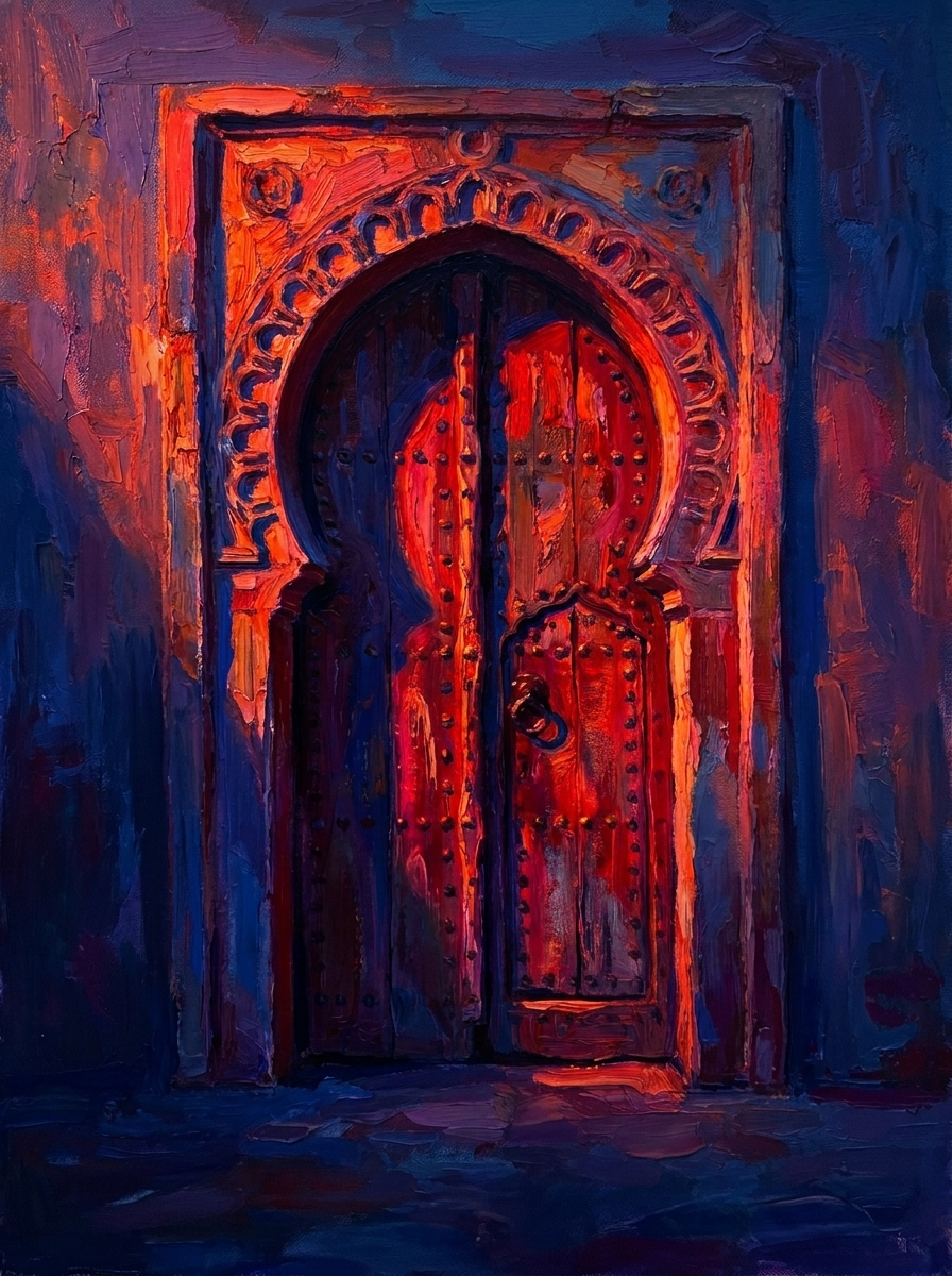 Porte - Soleil couchant 3 La porte silencieuse<br>Le soleil couchant