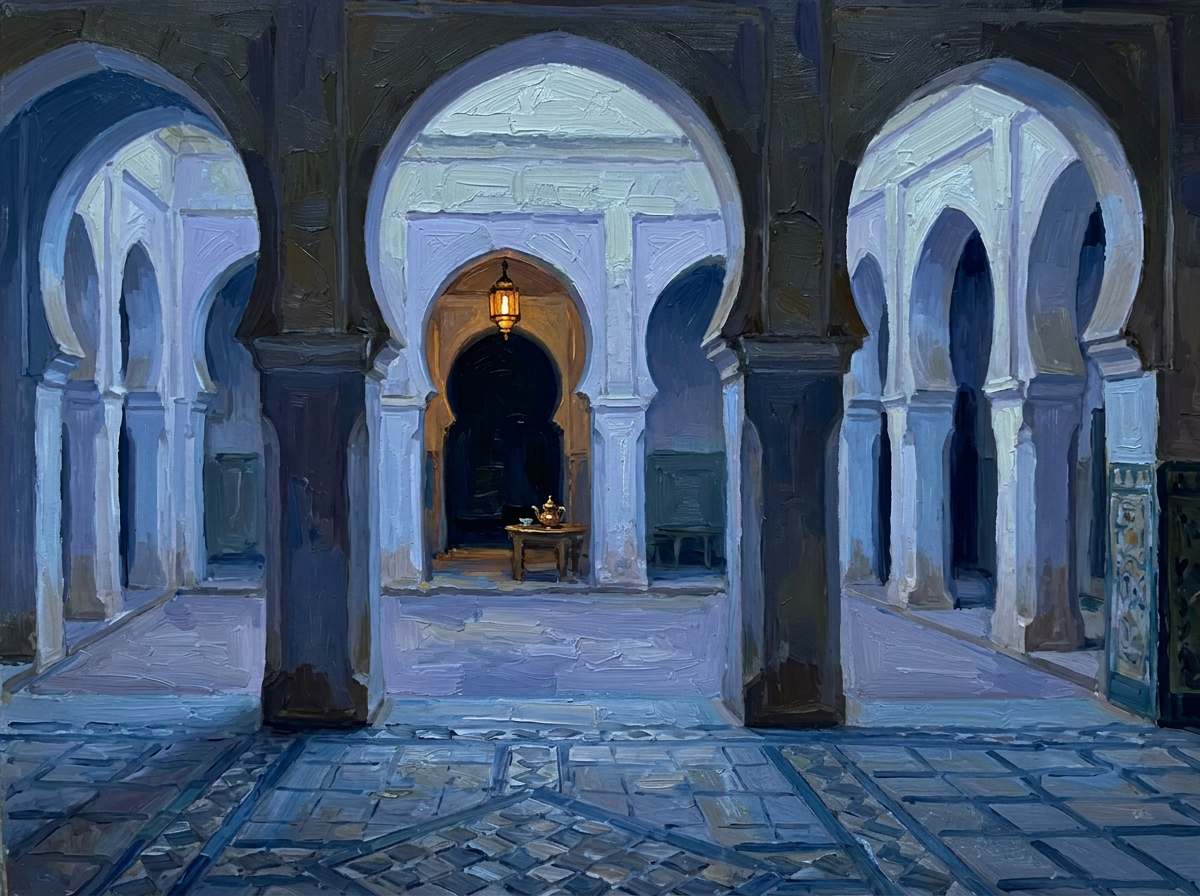 Café Oriental - Night Le patio dans le silence<br>Le veilleur