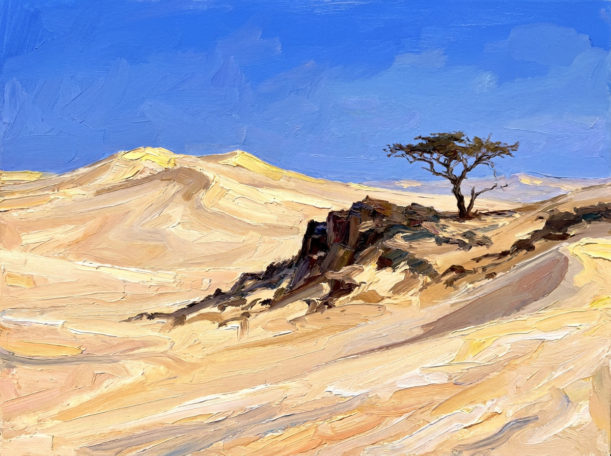 Desert - Le midi Le désert<br>Midi