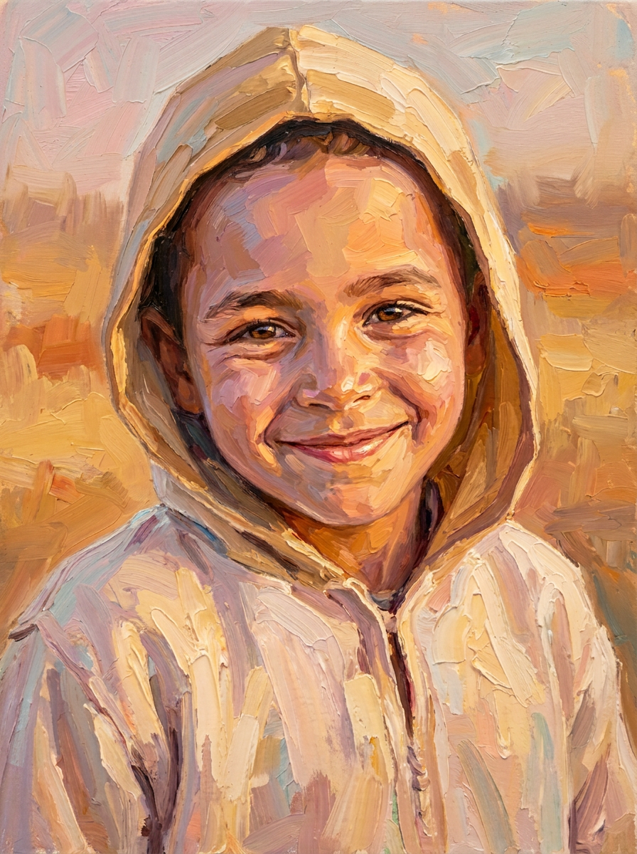 Enfant - Heure Dorée Le visage du silence<br>Le Sourire du Désert