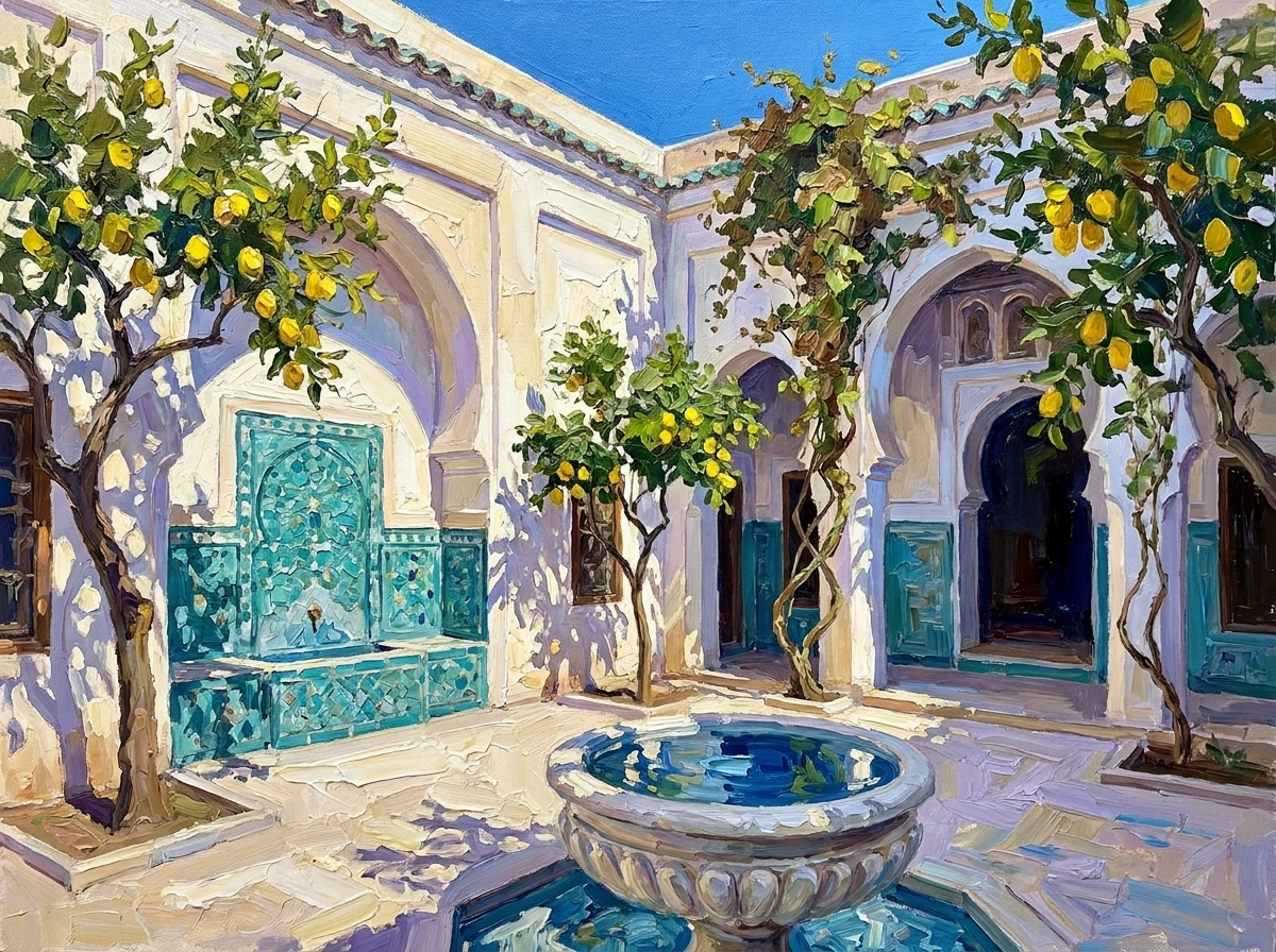 Jardin des citronniers Les jardins silencieux<br>Le patio de citronniers
