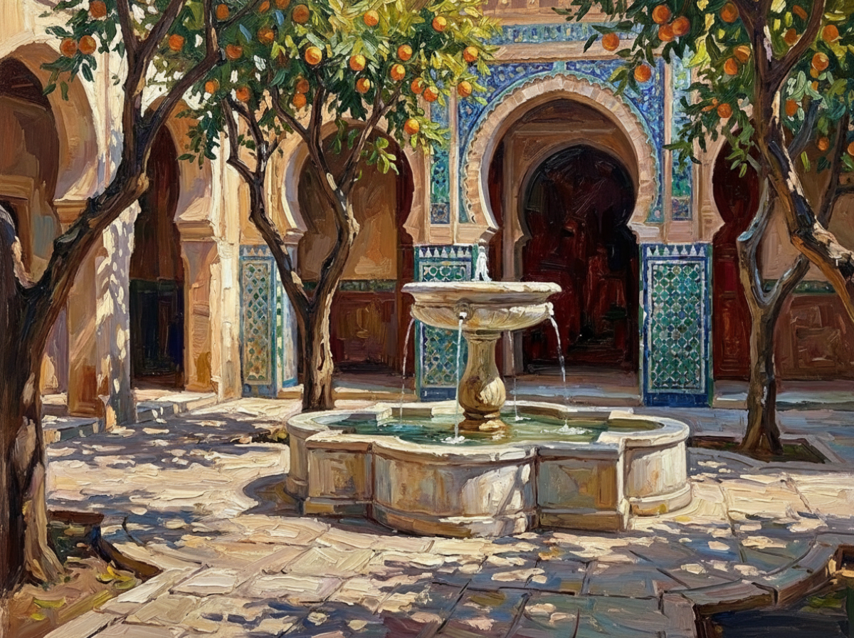 Jardin des orangers Les jardins silencieux<br>Le patio des orangers