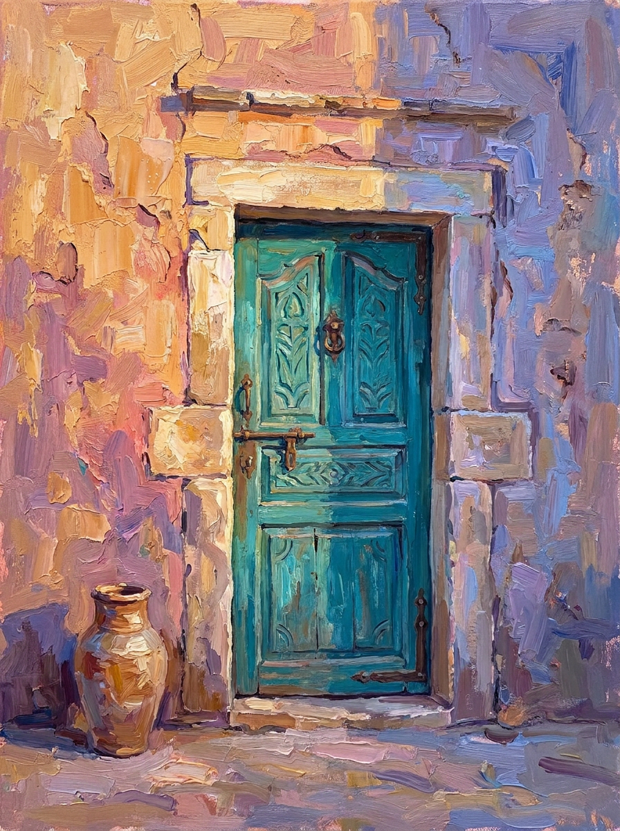 La porte turquoise L'ocre<br>La porte turquoise