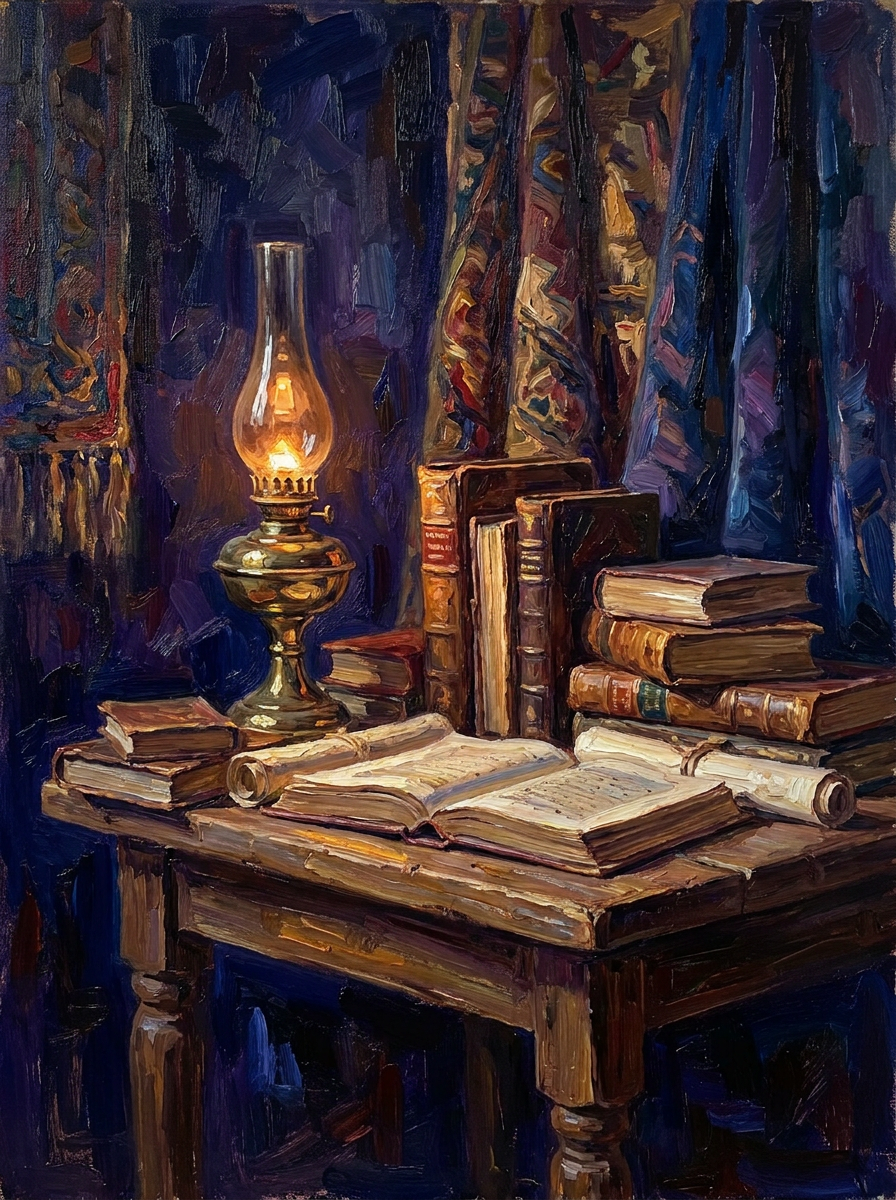 La veilleuse La bibliothèque<br>La lecture du soir