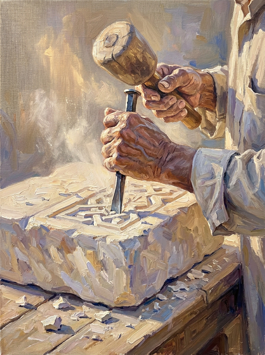Le sculpteur Les mains<br>Le sculpteur