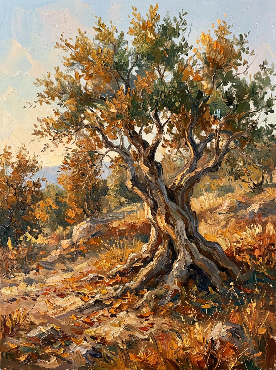 Olivier - Automne L'olivier silencieux<br>L'Automne