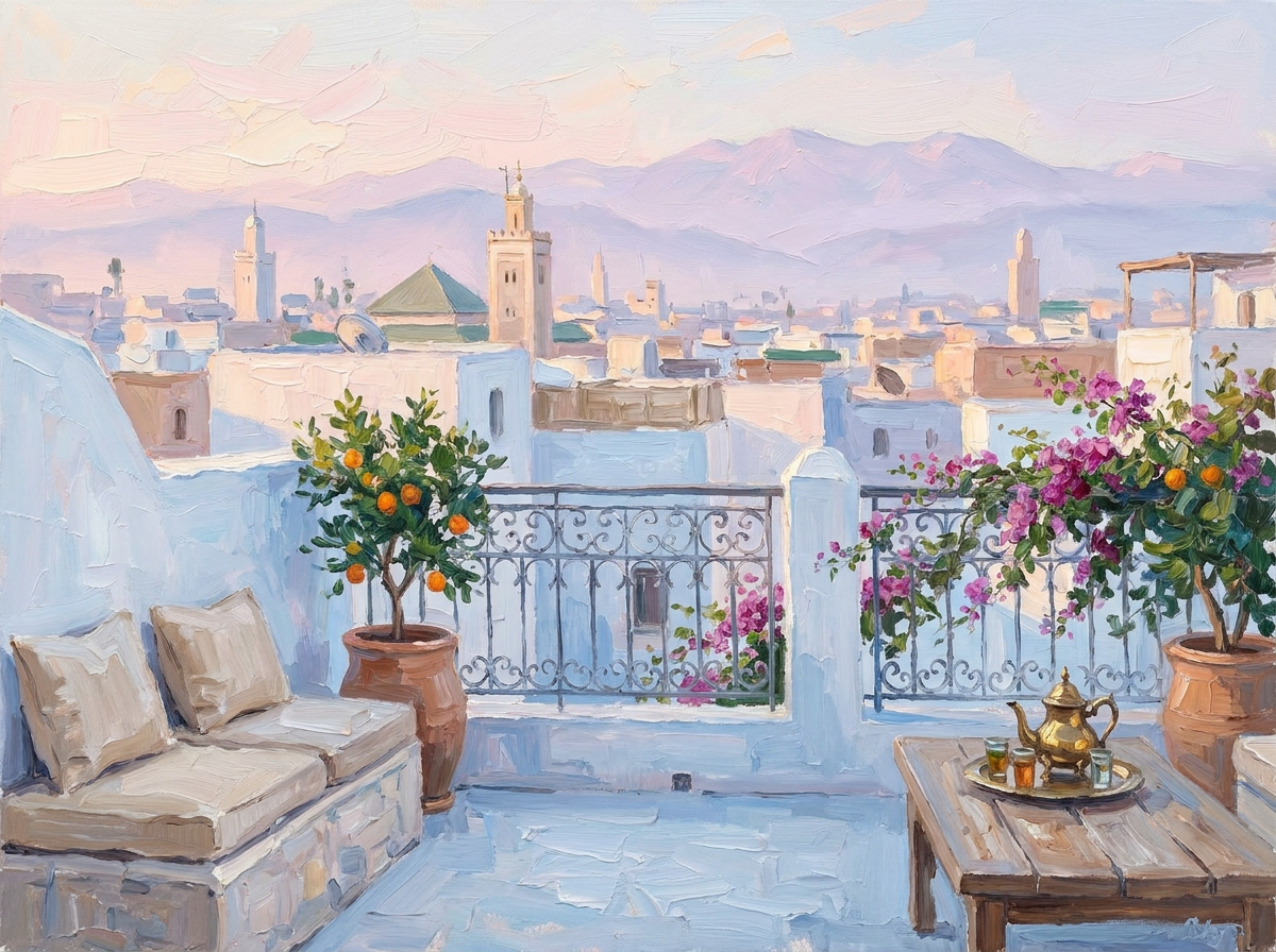 Terasse Crépuscule Les terrasses silencieuses<br>Le crépuscule
